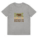 Unisex organic cotton t-shirt/Home-Is-Where-Herd-Is - Enet Images