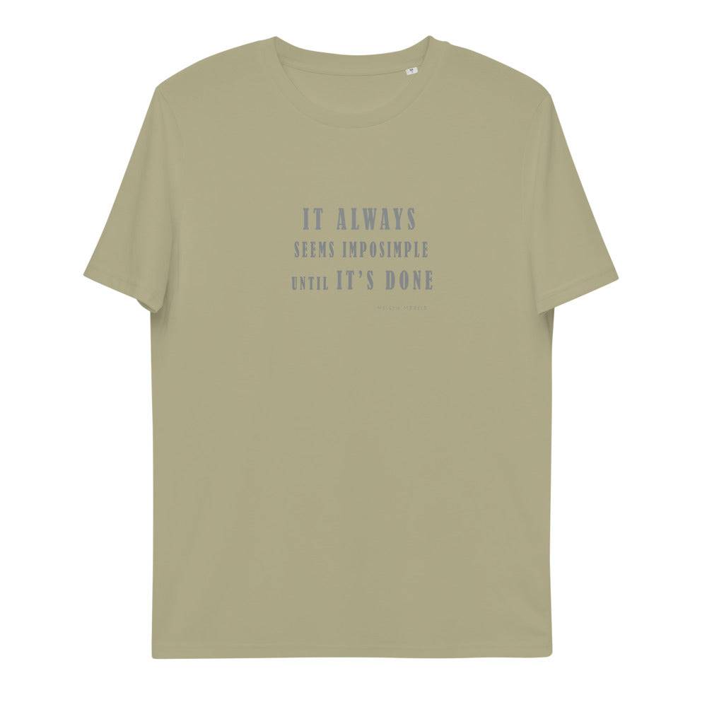 Unisex organic cotton t-shirt/It Always - Enet Images