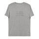 Unisex organic cotton t-shirt/It Always - Enet Images