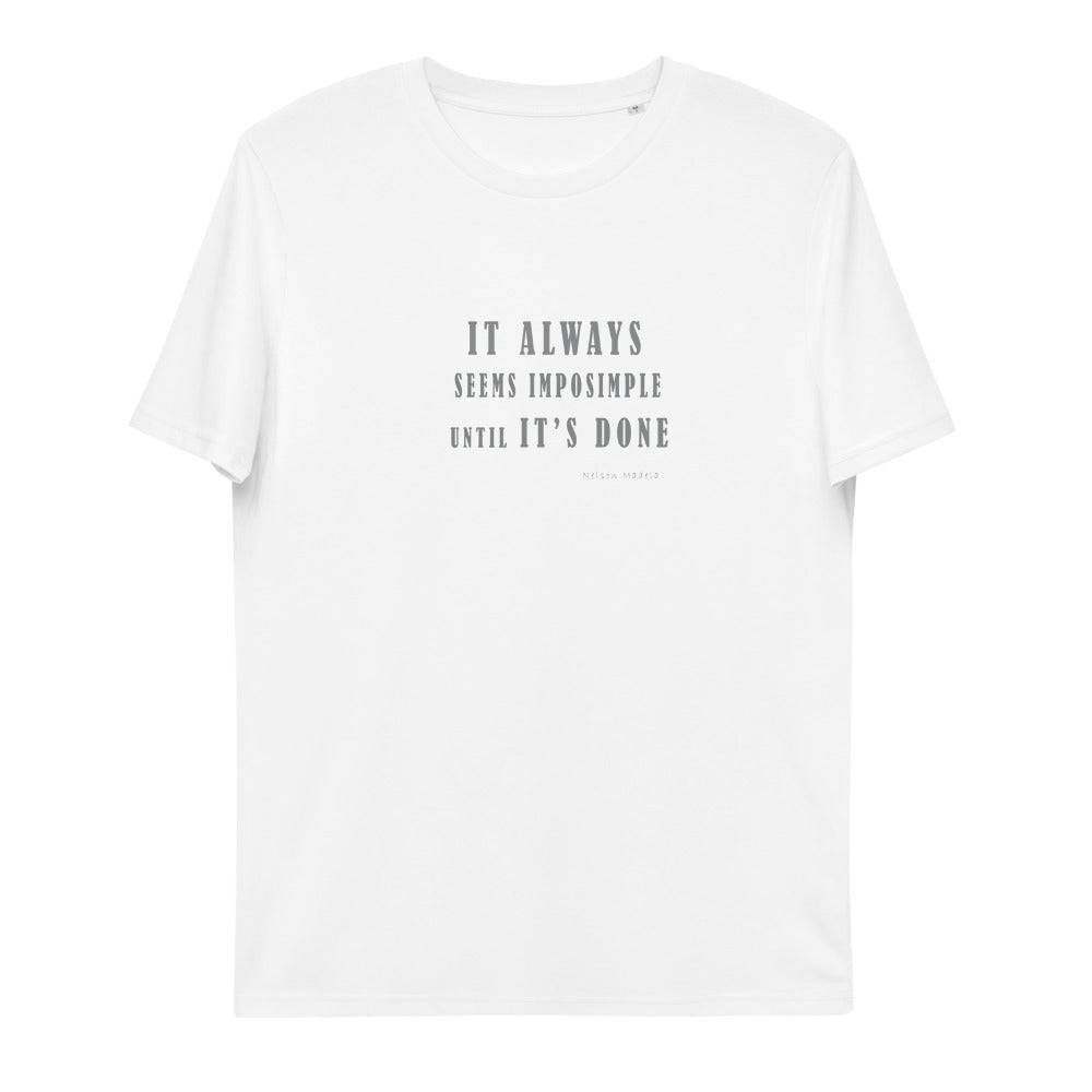 Unisex organic cotton t-shirt/It Always - Enet Images