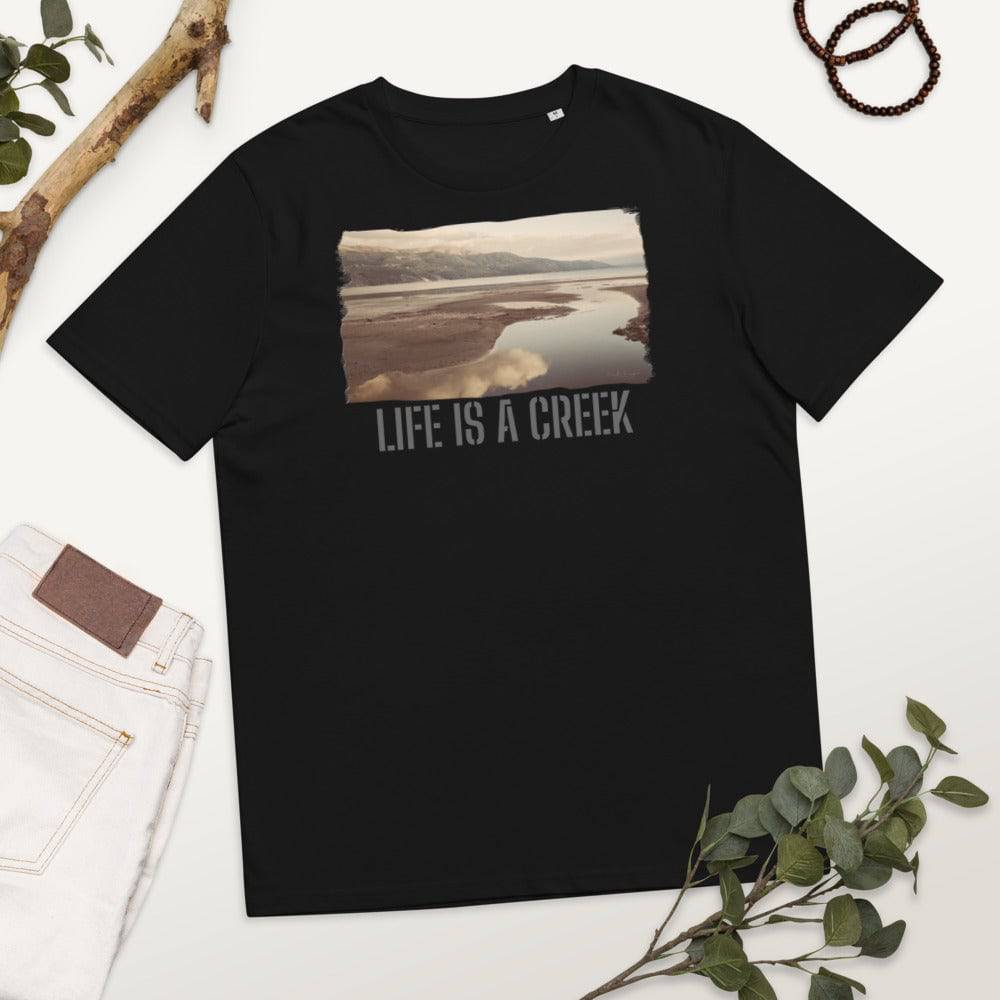 Unisex organic cotton t-shirt/Life Is A Creek/Personalized - Enet Images