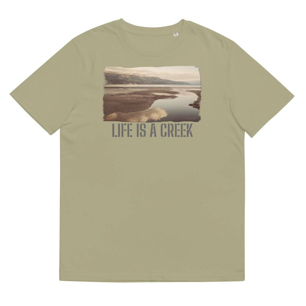 Unisex organic cotton t-shirt/Life Is A Creek/Personalized - Enet Images