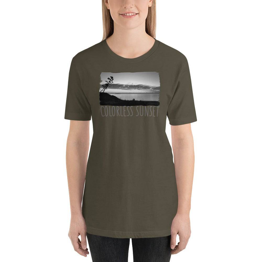 Short-Sleeve Unisex T-Shirt/Colorless Sunset/Personalized - Enet Images