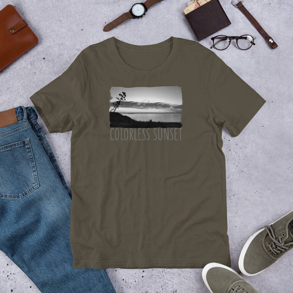 Short-Sleeve Unisex T-Shirt/Colorless Sunset/Personalized - Enet Images