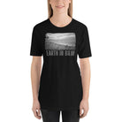 Short-Sleeve Unisex T-Shirt/Earth In B&W/Personalized - Enet Images