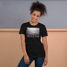 Short-Sleeve Unisex T-Shirt/Earth In B&W/Personalized - Enet Images