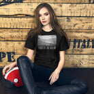 Short-Sleeve Unisex T-Shirt/Earth In B&W/Personalized - Enet Images