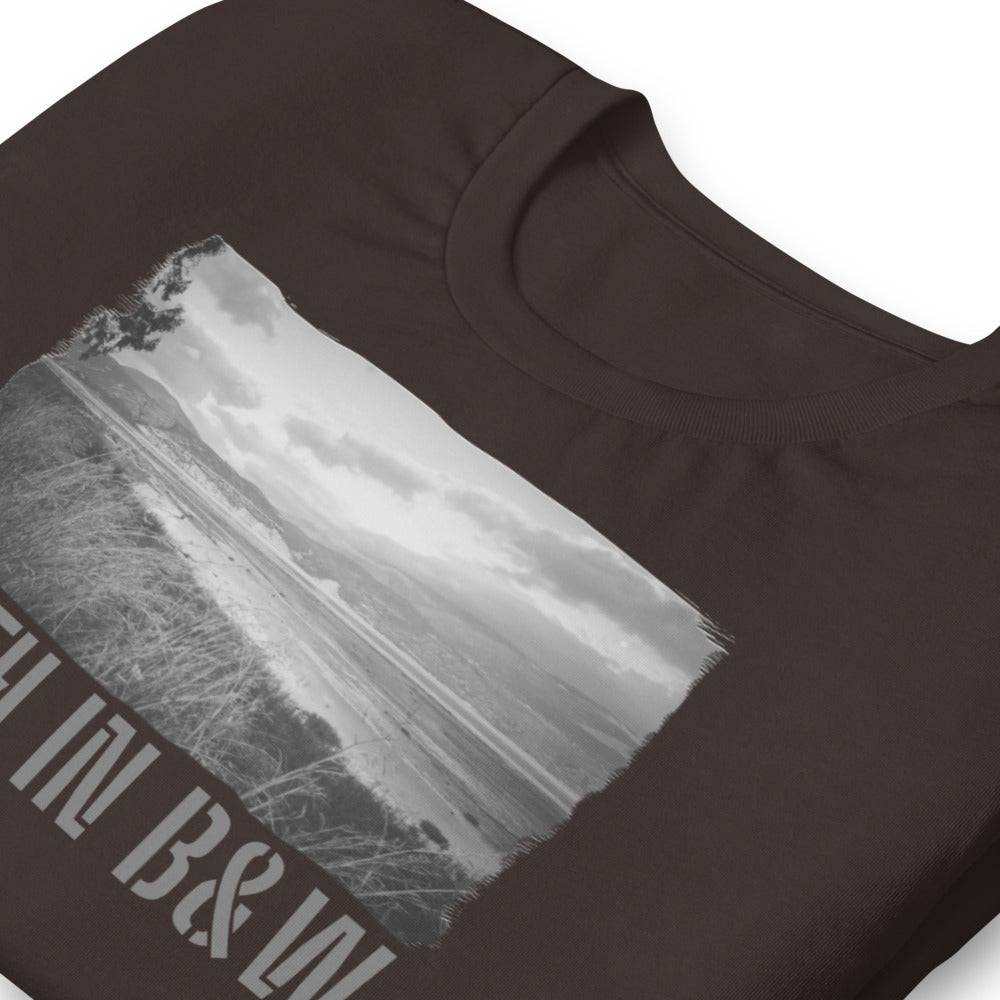 Short-Sleeve Unisex T-Shirt/Earth In B&W/Personalized - Enet Images