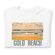 Short-Sleeve Unisex T-Shirt/Gold Beach/Personalized - Enet Images