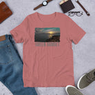 Short-Sleeve Unisex T-Shirt/Green Sunset/Personalized - Enet Images