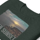 Short-Sleeve Unisex T-Shirt/Green Sunset/Personalized - Enet Images