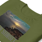 Short-Sleeve Unisex T-Shirt/Green Sunset/Personalized - Enet Images