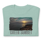 Short-Sleeve Unisex T-Shirt/Green Sunset/Personalized - Enet Images