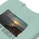 Short-Sleeve Unisex T-Shirt/Green Sunset/Personalized - Enet Images