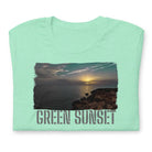 Short-Sleeve Unisex T-Shirt/Green Sunset/Personalized - Enet Images