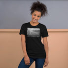 Short-Sleeve Unisex T-Shirt/Jetty Stories B&W/Personalized - Enet Images