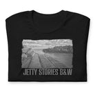 Short-Sleeve Unisex T-Shirt/Jetty Stories B&W/Personalized - Enet Images