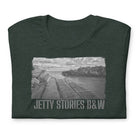 Short-Sleeve Unisex T-Shirt/Jetty Stories B&W/Personalized - Enet Images