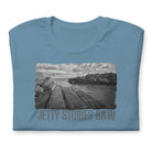 Short-Sleeve Unisex T-Shirt/Jetty Stories B&W/Personalized - Enet Images