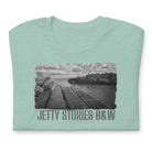 Short-Sleeve Unisex T-Shirt/Jetty Stories B&W/Personalized - Enet Images