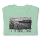 Short-Sleeve Unisex T-Shirt/Jetty Stories B&W/Personalized - Enet Images