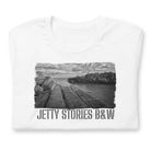 Short-Sleeve Unisex T-Shirt/Jetty Stories B&W/Personalized - Enet Images