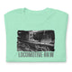 Short-Sleeve Unisex T-Shirt/Locomotive B&W/Personalized - Enet Images