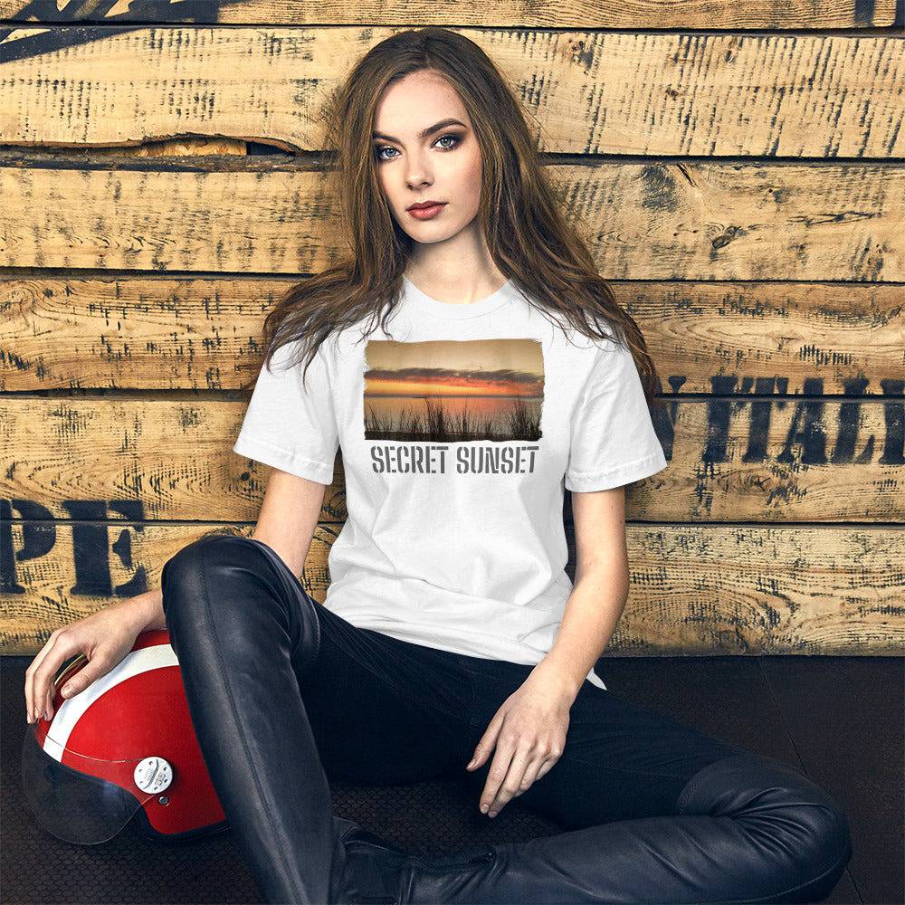 Short-Sleeve Unisex T-Shirt/Secret Sunset/Personalised - Enet Images