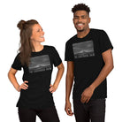 Short-Sleeve Unisex T-Shirt/The Lighthouse B&W/Personalized - Enet Images