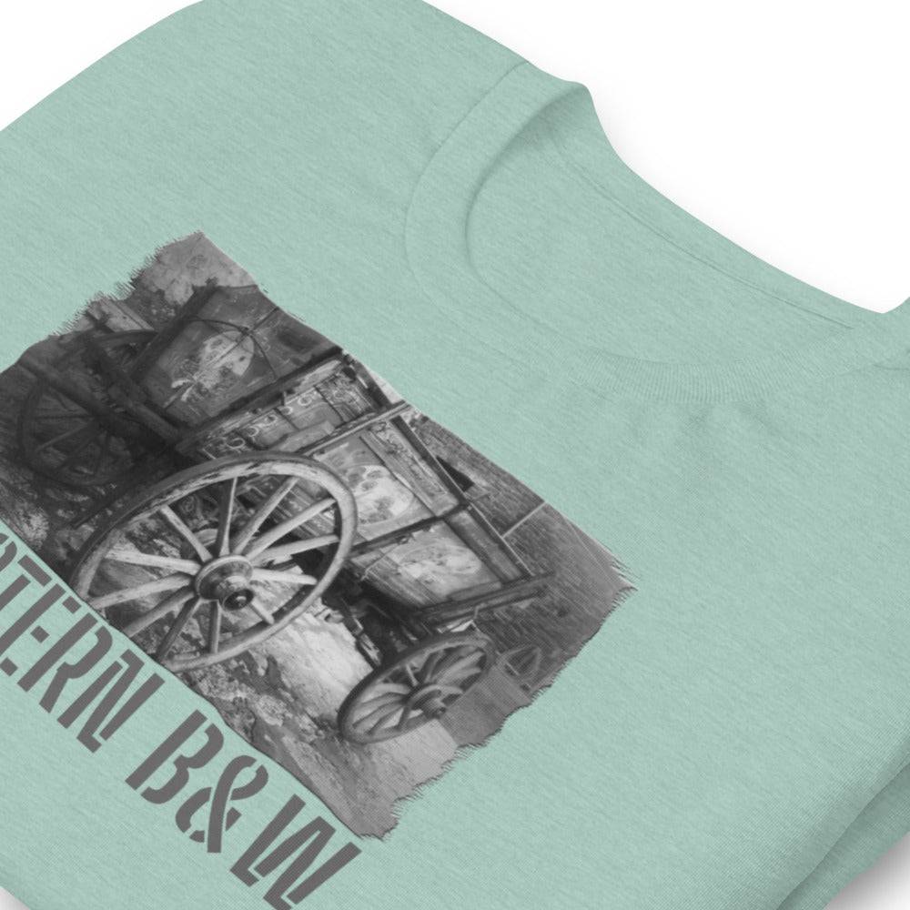 Short-Sleeve Unisex T-Shirt/Western B&W/Personalized - Enet Images