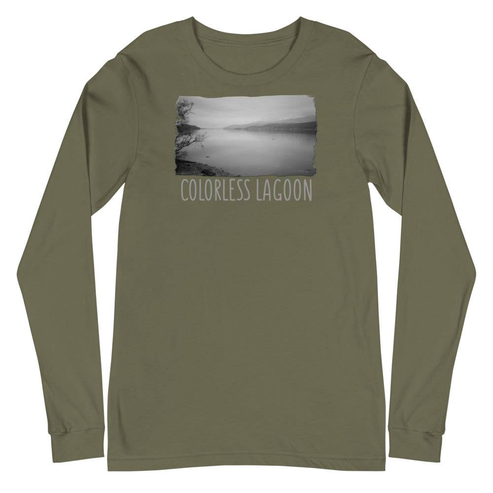 Unisex Long Sleeve Tee/Colorless Laggon/Personalized - Enet Images