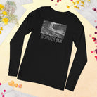 Unisex Long Sleeve Tee/Locomotive B&W/Personalized - Enet Images