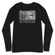Unisex Long Sleeve Tee/Western Wagon B&W/Personalized - Enet Images
