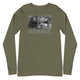 Unisex Long Sleeve Tee/Western Wagon B&W/Personalized - Enet Images