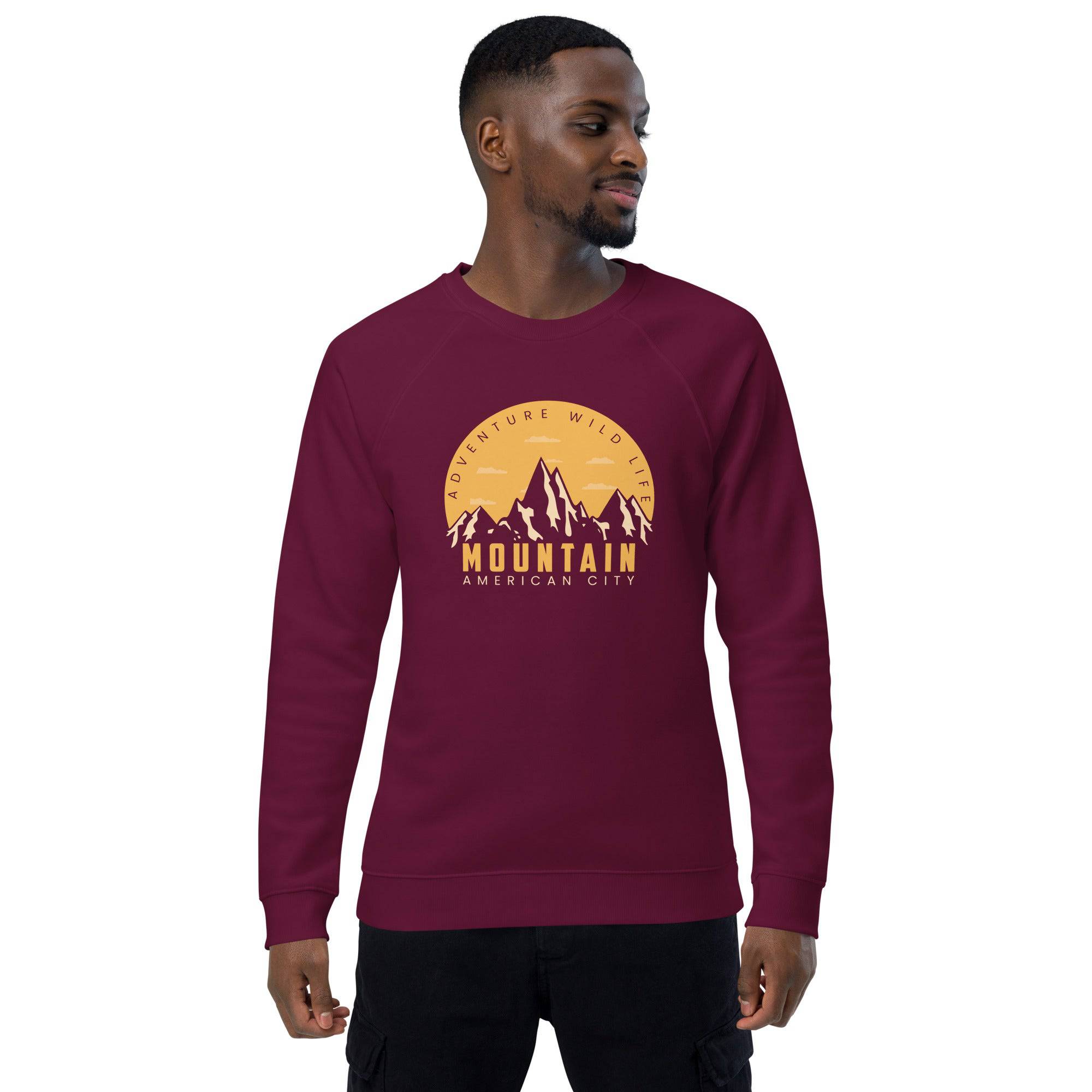 Unisex organic sweatshirt/Adventure-Mountains - Enet Images