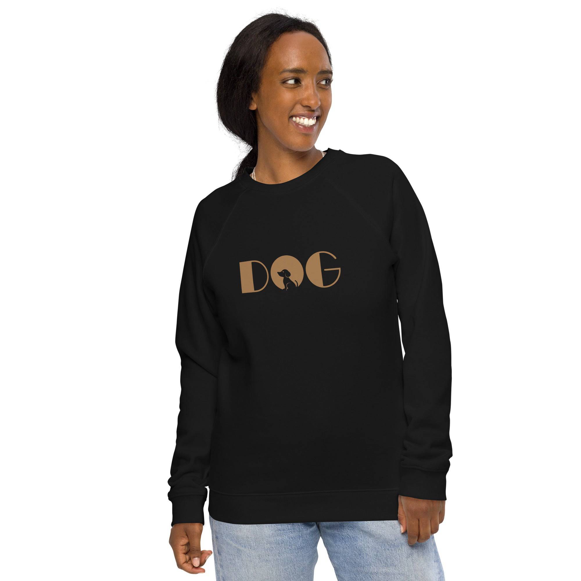 Unisex organic sweatshirt/Dog - Enet Images