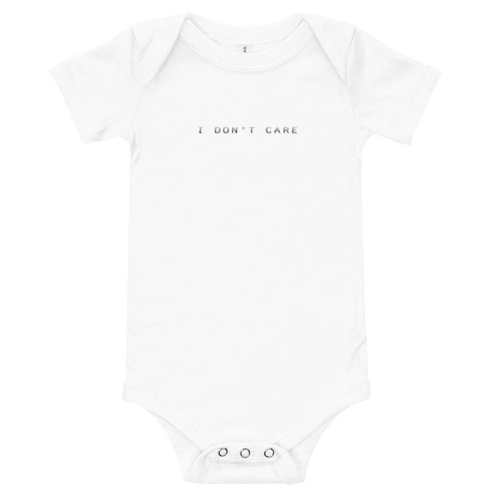 Baby short sleeve one piece/I don't care - Enet Images