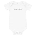 Baby short sleeve one piece/I don't care - Enet Images