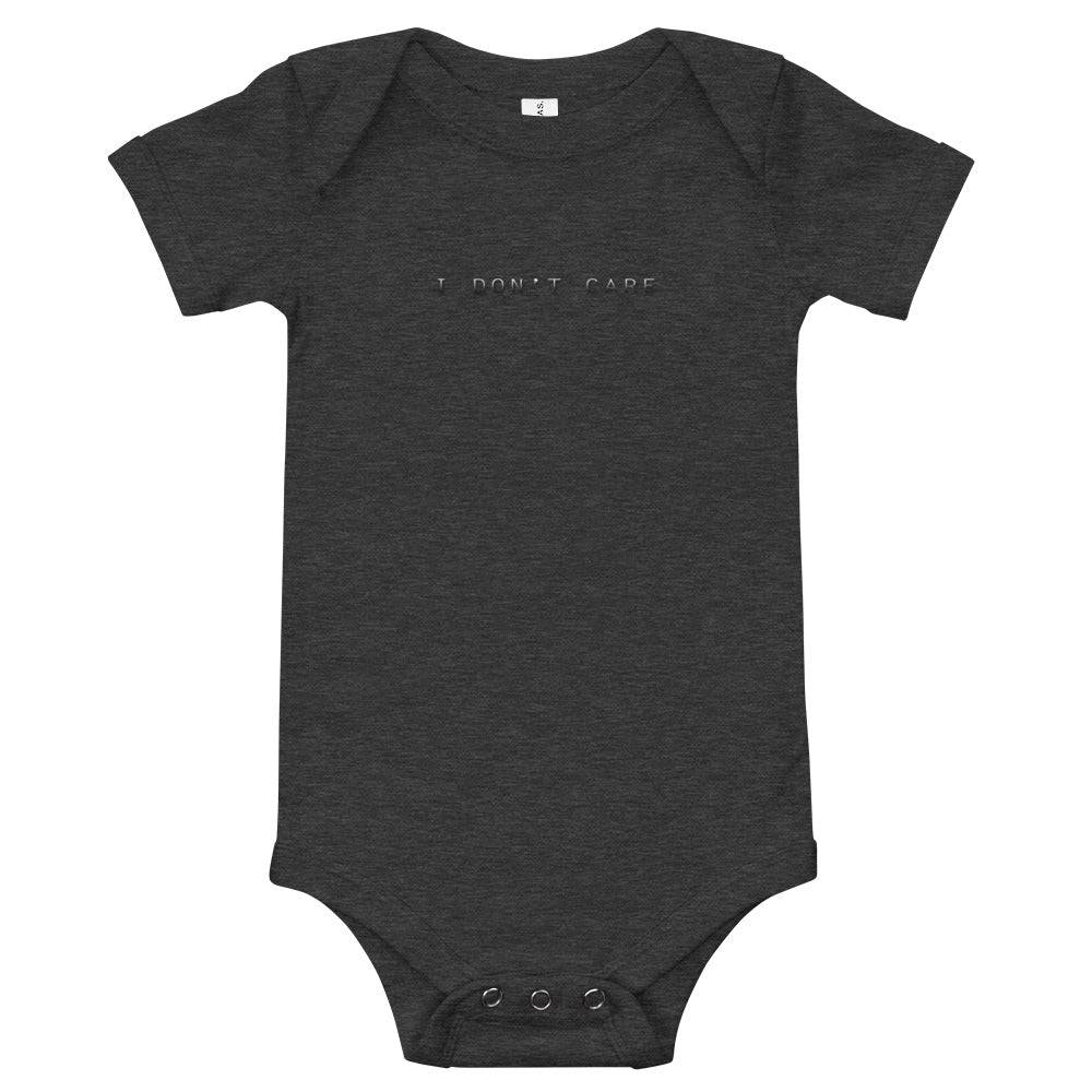 Baby short sleeve one piece/I don't care - Enet Images