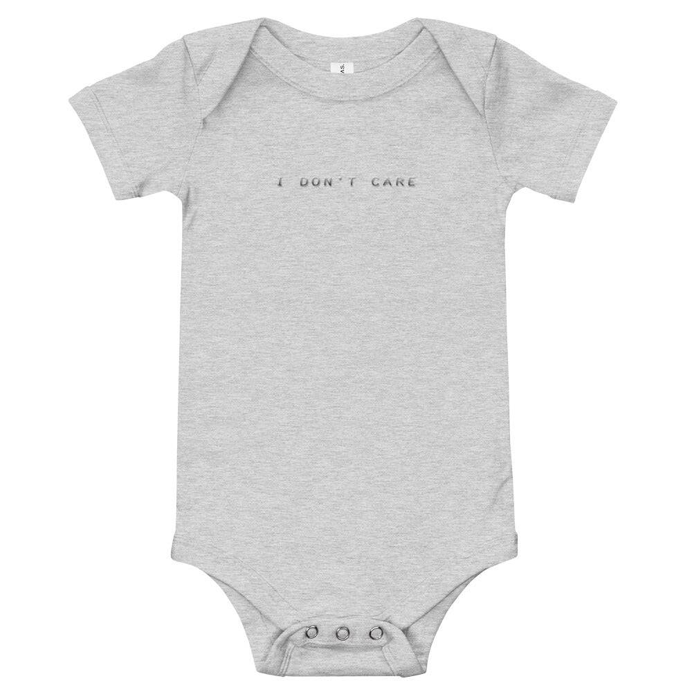 Baby short sleeve one piece/I don't care - Enet Images