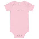 Baby short sleeve one piece/I don't care - Enet Images