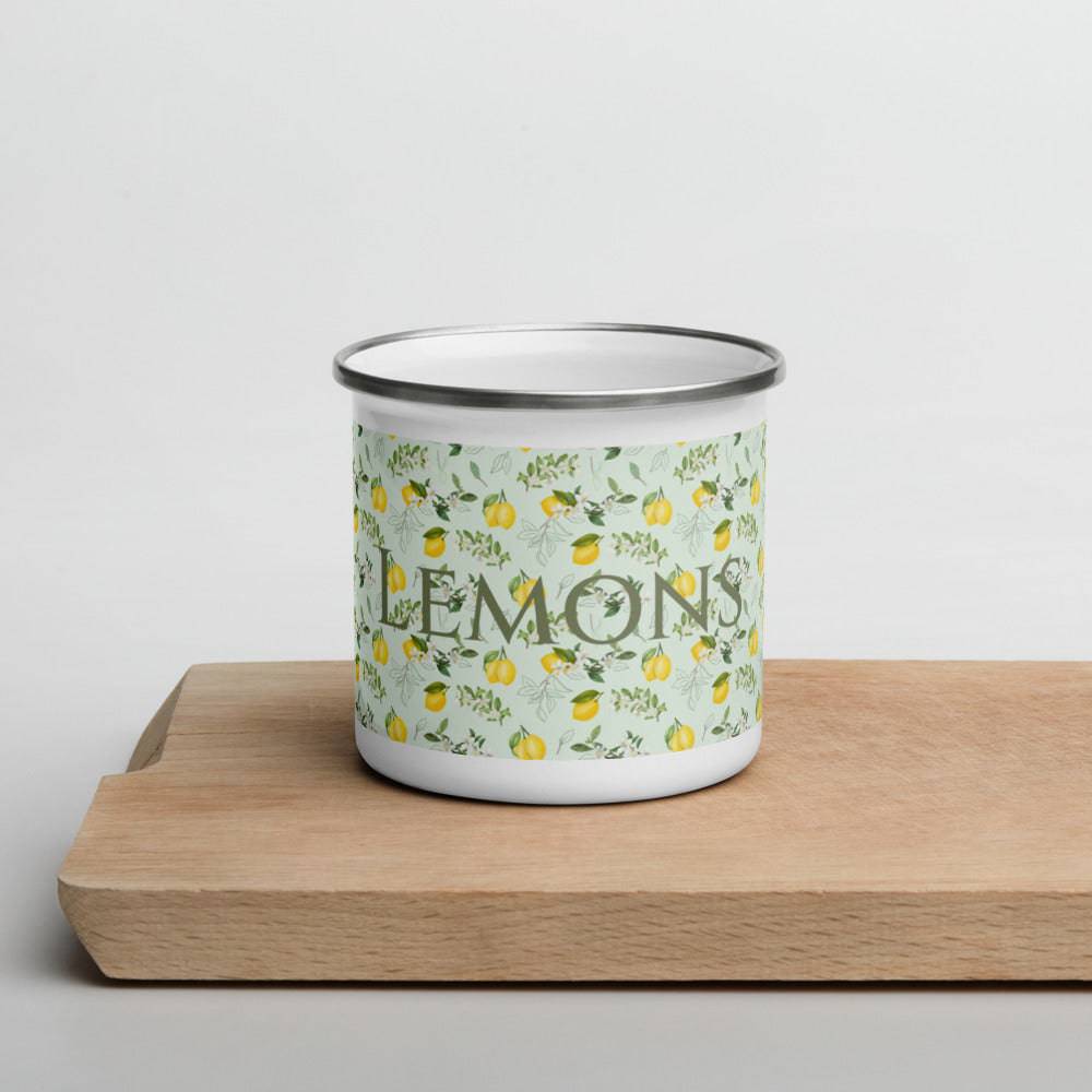 Enamel Mug/Lemons - Enet Images