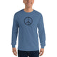 Men’s Long Sleeve Shirt/Peace Black - Enet Images