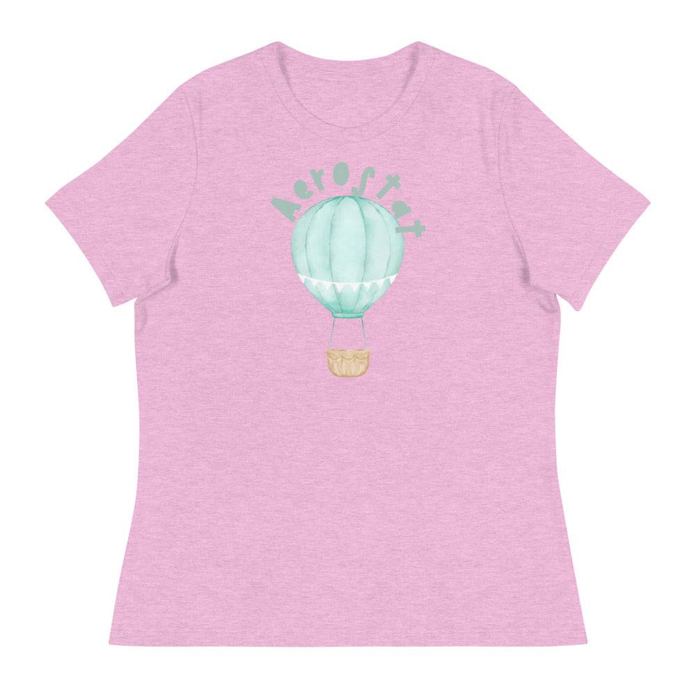 Women's Relaxed T-Shirt/Aerostat Green - Enet Images