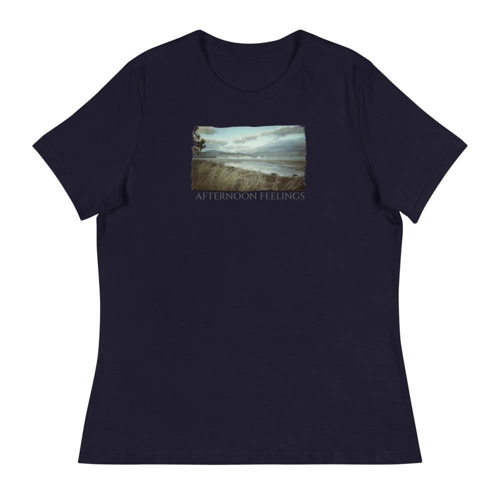 Women's Relaxed T-Shirt/Afternoon Feelings/Personalized - Enet Images