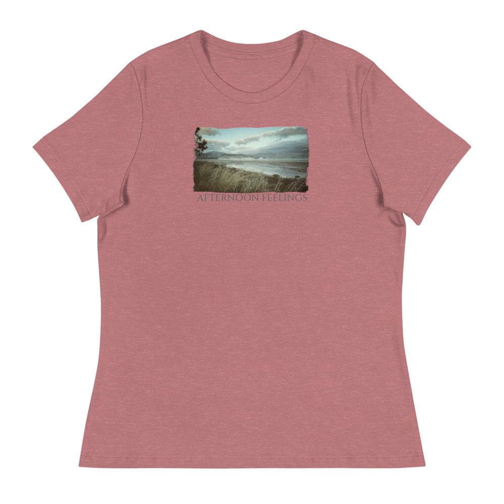 Women's Relaxed T-Shirt/Afternoon Feelings/Personalized - Enet Images