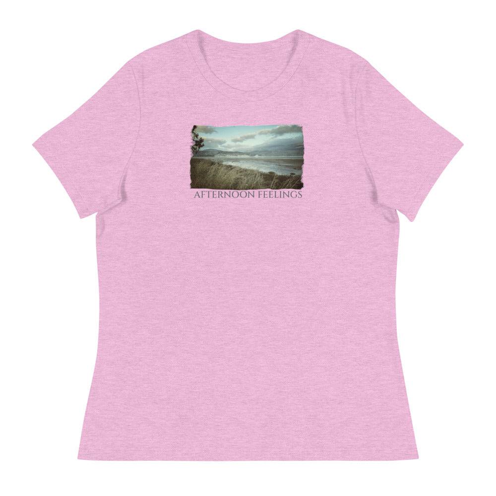 Women's Relaxed T-Shirt/Afternoon Feelings/Personalized - Enet Images