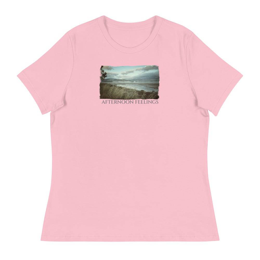 Women's Relaxed T-Shirt/Afternoon Feelings/Personalized - Enet Images