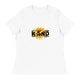 Women's Relaxed T-Shirt/Be Kind-Sunflower - Enet Images