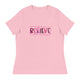 Women's Relaxed T-Shirt-Believe - Enet Images